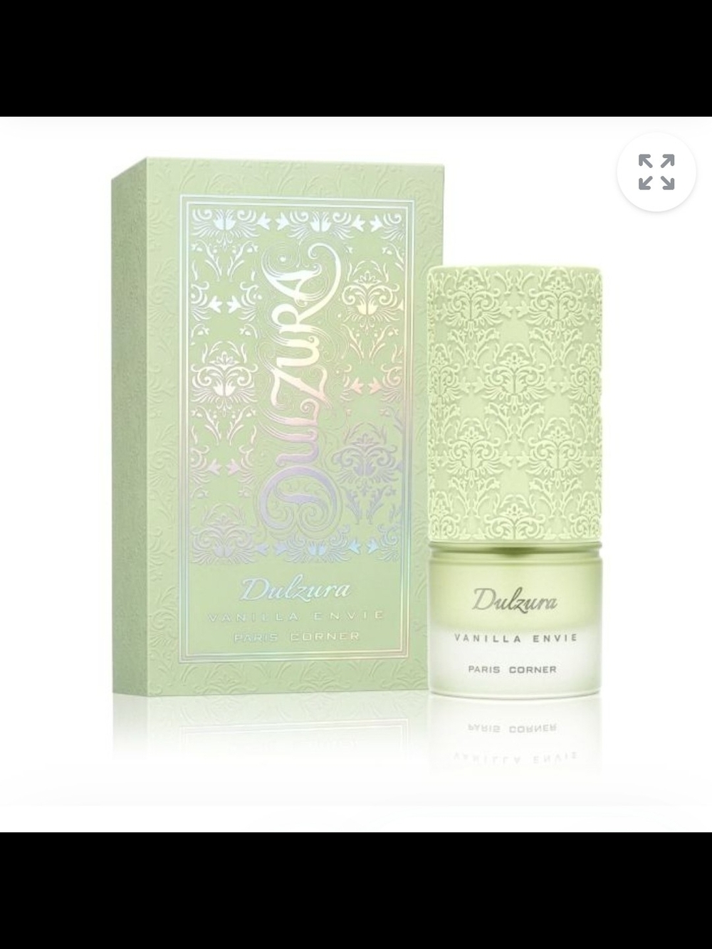 Dulzura Vanilla Envie Perfume - Mint Green Bottle & Box